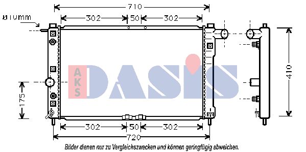 AKS DASIS Radiators, Motora dzesēšanas sistēma 510008N